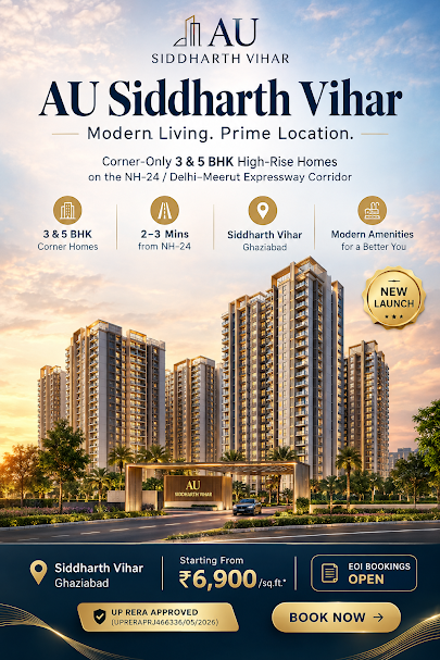 AU Siddharth Vihar - master-planned high-rise development, Ghaziabad
