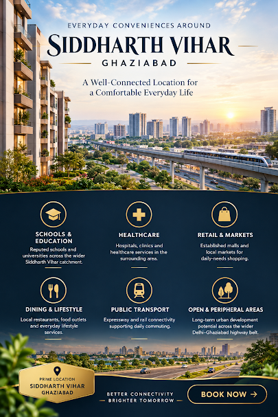 Siddharth Vihar, Ghaziabad, Uttar Pradesh surrounding location
